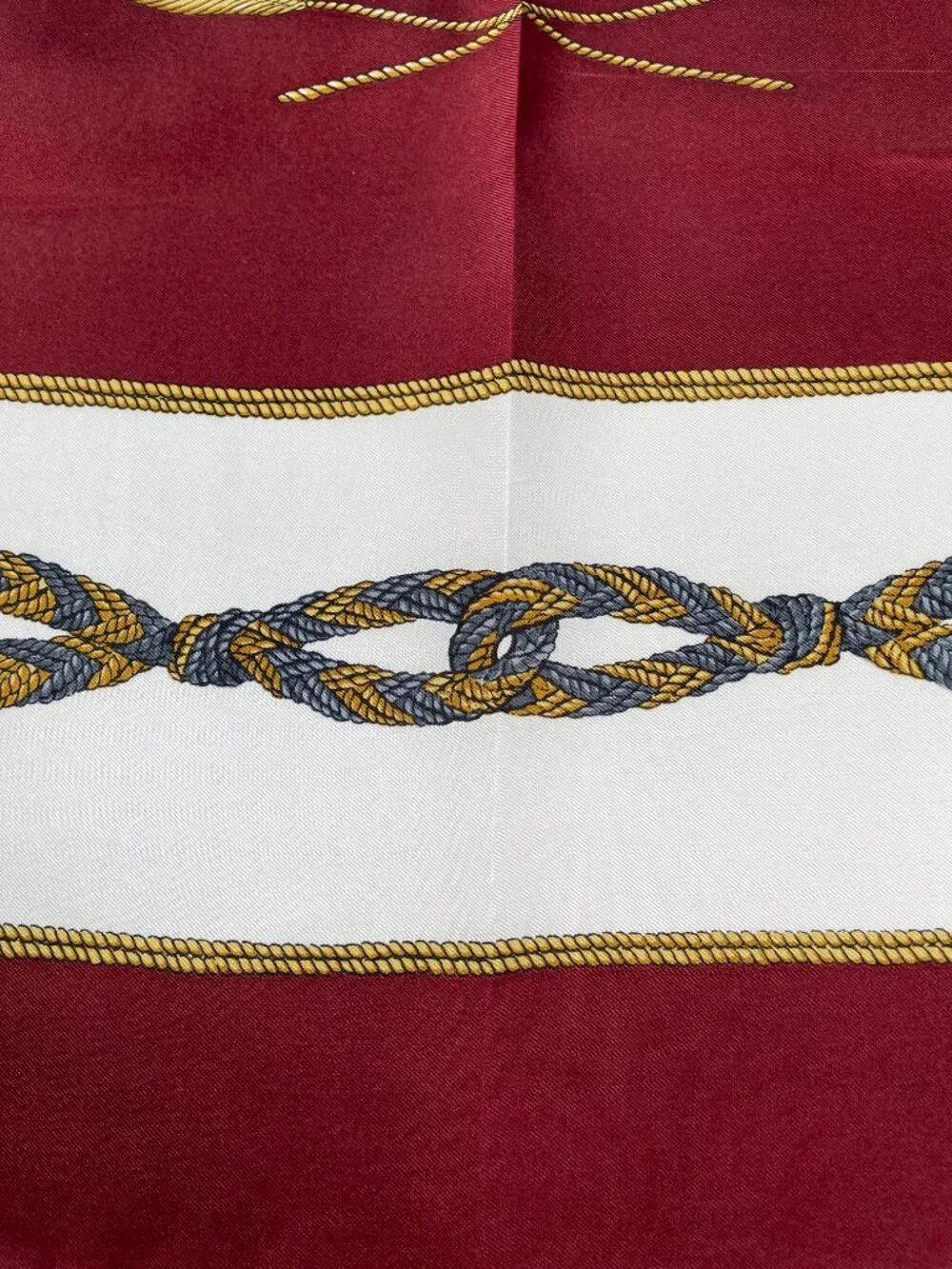 Vintage LONGCHAMP Silk Equestrian Scarf